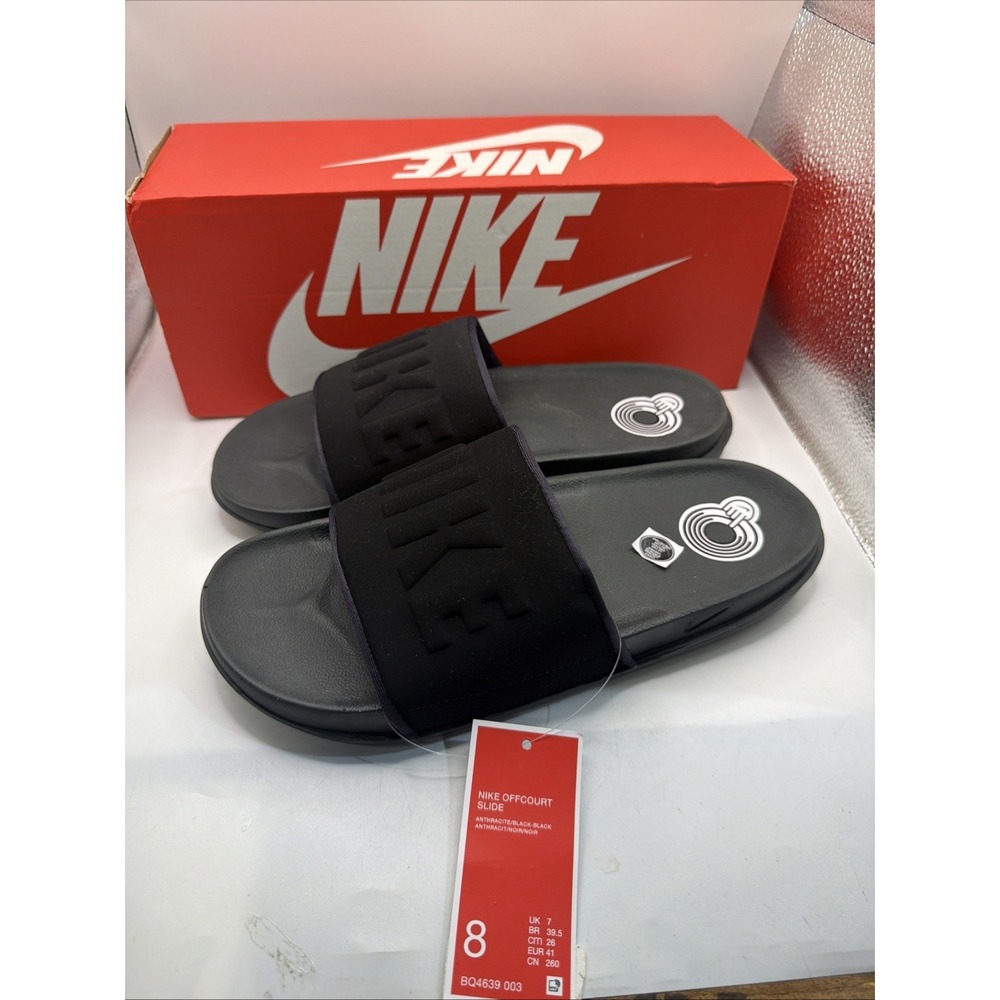 NIKE OFFCOURT SLIDES ICONIC SOFT FOAM SANDALS CASUAL COMFORT BEACH SLIDER Size 8